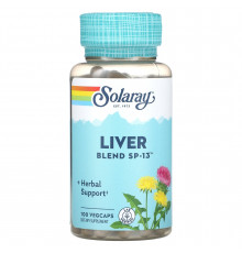 Захист печінки, Liver Blend SP-13, Solaray, 100 капсул