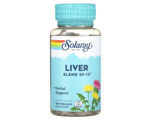 Захист печінки, Liver Blend SP-13, Solaray, 100 капсул