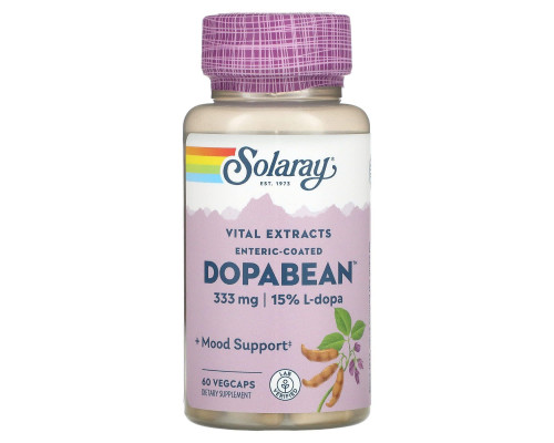 Мукуна пекуча, Mucuna Pruriens, Solaray, 333 мг, 60 капсул