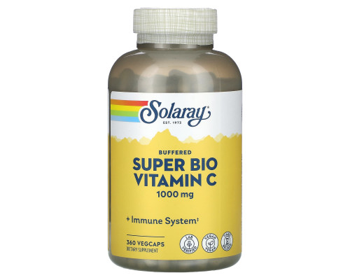 Буферизований вітамін С, Bio C Buffered, Solaray, 360 капсул