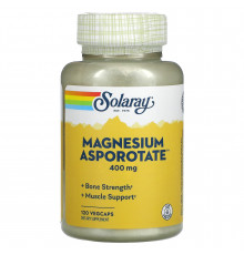 Магній аспартат, Magnesium Asporotate, Solaray, 120 капсул