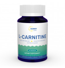 L-карнітин, L-carnitine Powerfull, Sunny Caps, 250 мг, 60 капсул