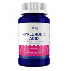 Гіалуронова кислота, Hyaluronic Acid Powerfull, Sunny Caps, 120 мг, 60 капсул