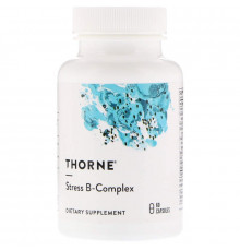 Стрес В-комплекс, Stress B-Complex, Thorne, 60 капсул