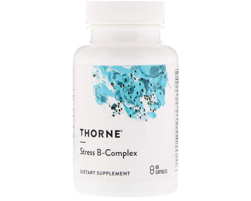 Стрес В-комплекс, Stress B-Complex, Thorne, 60 капсул