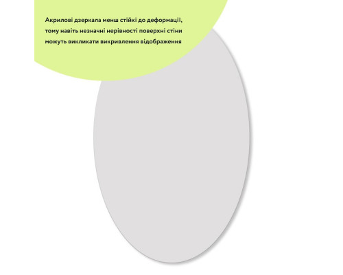 Зеркало акриловое самоклеющееся 270х420х2мм SW-00000748