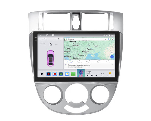 Штатная магнитола Lesko для Buick Excelle I Manual AC 2004-2007 экран 10" 4/64 QLED CarPlay 4G Wi-Fi GPS 360 Prime