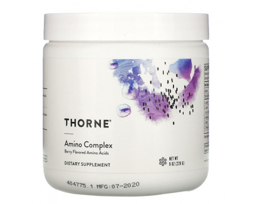 Амінокислоти, Amino Complex, Thorne, комплекс, ягідний смак, 228 г