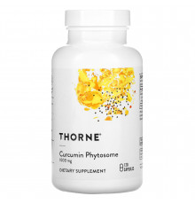 Фітосома куркуміну, Curcumin Phytosome, Thorne, 1000 мг, 120 капсул