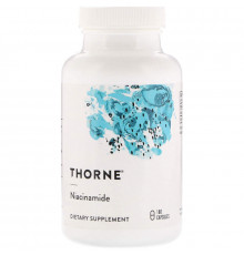 Ніацинамід (В3), Niacinamide, Thorne, 180 капсул (500 мг на капсулу)