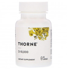 Вітамін D-10000, Vitamin D, Thorne, 60 капсул (250 мкг на капсулу)