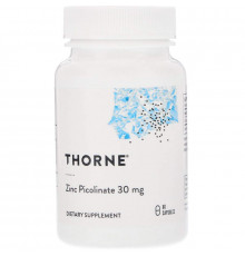 Цинк піколінат посилений, Zinc Picolinate, Thorne, 30 мг, 60 капсул