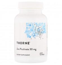 Піколінат цинку посилений, Zinc Picolinate, Thorne, 30 мг, 180 капсул