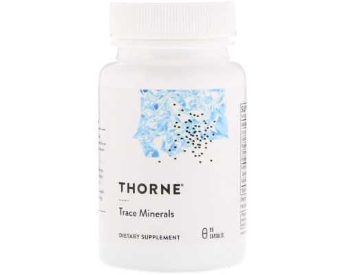 Мікроелементи, Trace Minerals, Thorne, 90 капсул
