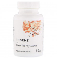 Зелений чай, Green Tea Phytosome, Thorne, 60 капсул (250 мг в капсуле)
