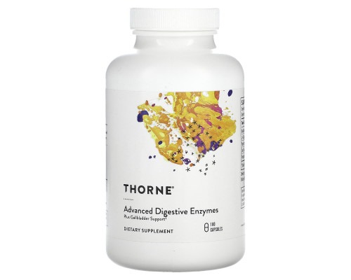 Травні ферменти, Advanced Digestive Enzymes, Thorne, вдосконалені, 180 капсул