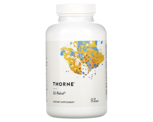 Підтримка шлунку, GI-Relief, Thorne, 180 капсул