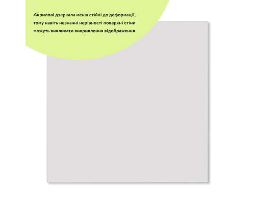 Зеркало акриловое самоклеющееся 295х295х2мм SW-00000749