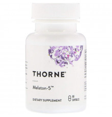 Мелатонін-5, Melaton-5, Thorne, 60 капсул (5 мг на капсулу)
