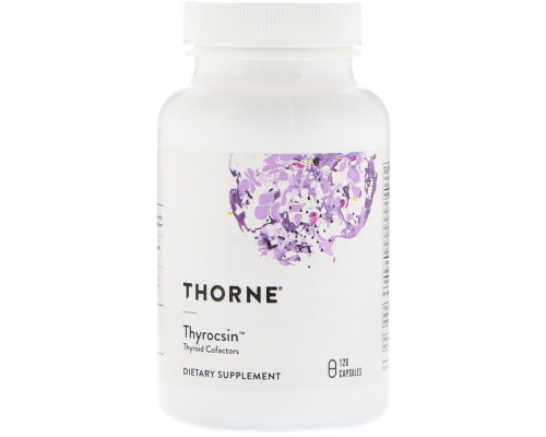 Підтримка щитовидної залози, Thyrocsin, Thorne, 120 капсул