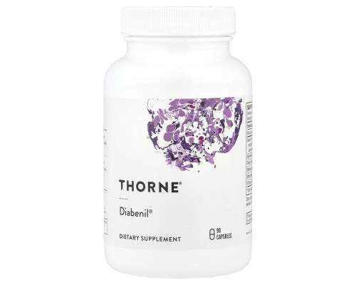 Норма цукру в крові, Diabenil, Thorne, 90 капсул