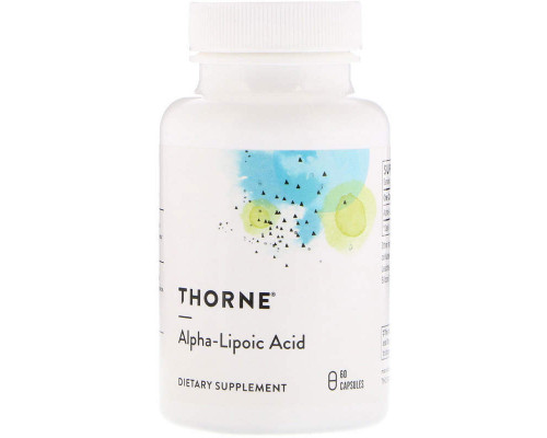 Альфа-ліпоєва кислота, Alpha-Lipoic Acid, Thorne, 60 капсул (300 мг на капсулу)