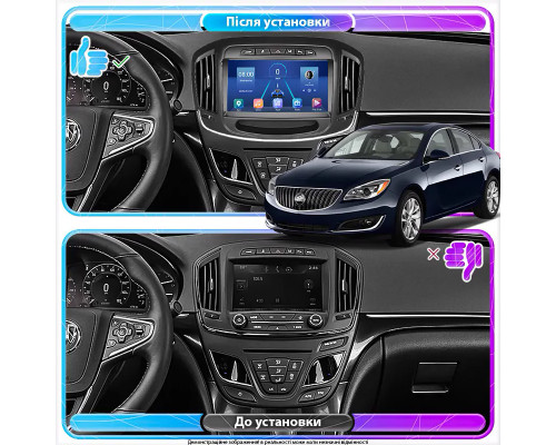 Штатная магнитола Lesko для Buick Regal V Рестайлинг 2013-2017 экран 9" 6/128Gb 4G Wi-Fi GPS Top