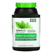 Зелений чай екстракт, Green Tea Extract, Zenwise Health, 120 капсул