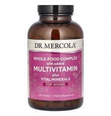 Мультивітаміни для жінок, Multivitamin Plus Vital Minerals, Dr. Mercola, 240 таблеток