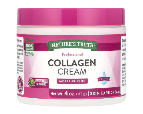 Крем із колагеном, Collagen Cream, Nature's Truth, без запаху, 113 г