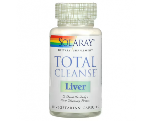 Чистка печінки, Total Cleanse Liver, Solaray, 60 капсул
