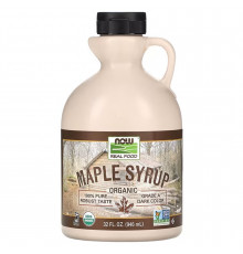 Кленовий сироп, Maple Syrup, NOW Foods, Real Food, органік, сорт А, темний, 946 мл