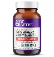 Мультивітаміни для жінок 55+, Every Woman's 55+ Multivitamin, New Chapter, 1 в день, 96 вегетаріанських таблеток