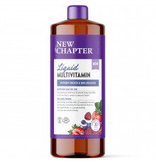 Мультивітаміни для всієї родини, Vegan Liquid Multivitamin for Whole Family, New Chapter, рідкі, веган, ягідний мікс, 887 мл