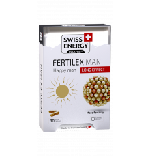 Підтримка фертильності для чоловіків, Fertilex Men, Swiss Energy, комплекс продовженої дії, 30 веганських капсул