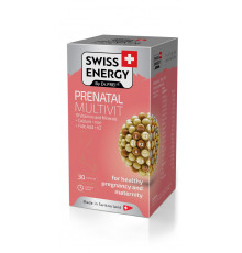 Мультивітаміни для вагітних та годуючих жінок, PRENATAL MULTIVIT, Swiss Energy, 19 вітамінів і мінералів, 30 капсул