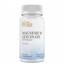 Магній гліцинат, Magnesium Glycinate, My Nutri Week, 60 капсул