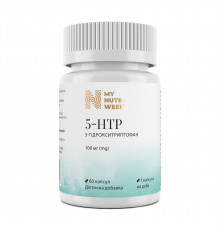 5-HTP (5-гідрокситриптофан), 5-HTP, My Nutri Week, 100 мг, 60 капсул