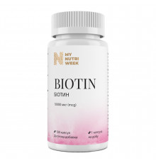 Біотин, Biotin, My Nutri Week, 10000 мкг, 100 капсул