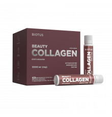 Б'юті колаген, Beauty Collagen, Biotus, 5000 мг, смак вишні, 30 флаконів (кожен по 25 мл)