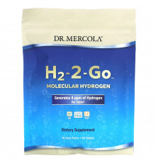 Молекулярний водень, H2-2-Go, Dr. Mercola, 30 подвійних упаковок, 60 таблеток