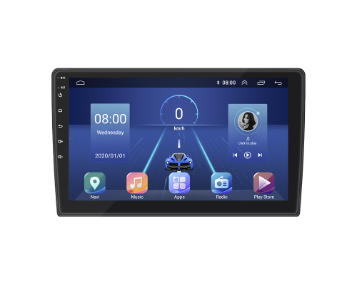 Штатная магнитола Lesko для Peugeot Partner II 2008-2012 экран 9" 4/32Gb 4G Wi-Fi GPS Top