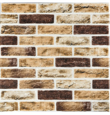 Самоклеющаяся 3D панель 700x700x4мм Клинкер песочный кирпич (415) SW-00000770