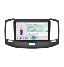 Штатная магнитола Lesko для Chery Bonus (A13)  2011-2014 экран 10" 4/64 QLED CarPlay 4G Wi-Fi GPS 360 Prime