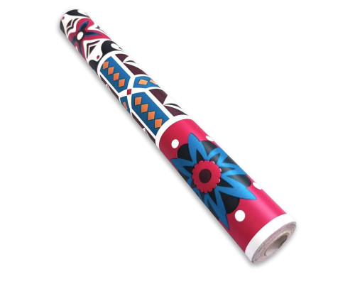 Самоклеющаяся пленка на бумажной основе 0,45х10м х 0,07мм Винтажная бордовая мозаика SW-00000789