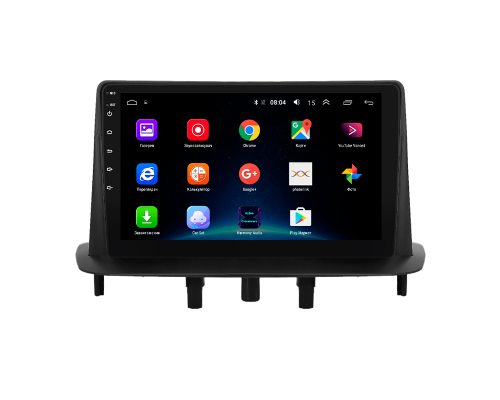 Штатная магнитола Lesko для Renault Fluence I 2009-2013 экран 9" 4/64Gb 4G Wi-Fi GPS Top