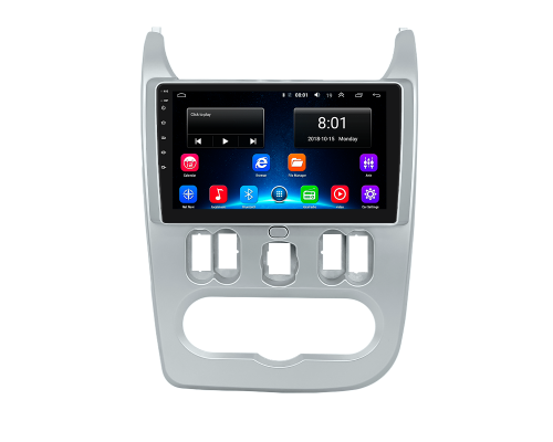 Штатная магнитола Lesko для Renault Logan I с 9-дюймовым экраном и расширенным функционалом