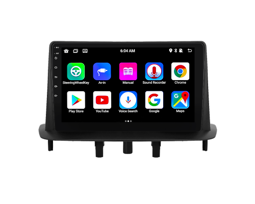 Штатная магнитола Lesko для Renault Megane III 2008-2014 экран 9" 2/32Gb 4G Wi-Fi GPS Top