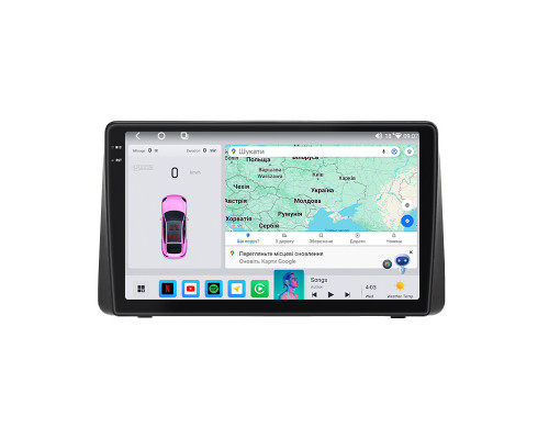 Штатная магнитола Lesko для Dodge Caravan V 2007-2020 экран 9" 4/64 QLED CarPlay 4G Wi-Fi GPS 360 Prime