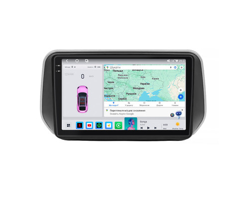 Штатная магнитола Lesko для Hyundai Santa Fe IV Рестайлинг 2020-2024 с экраном 10" и поддержкой CarPlay